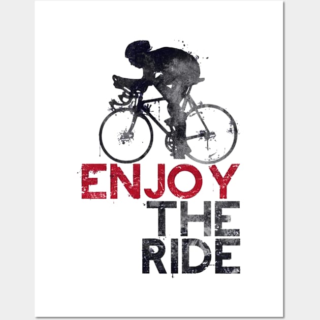 Cycling - Enjoy The Ride Wall Art by The Blue Box